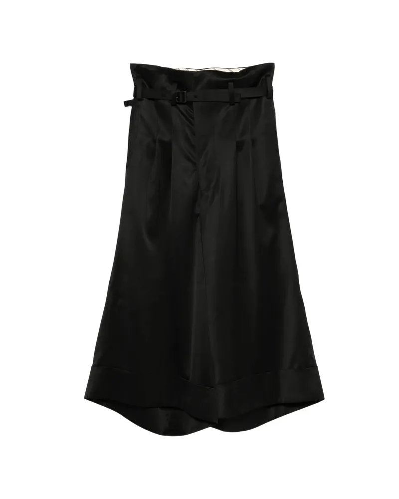 Junya Watanabe Pleated Belt Trousers Black