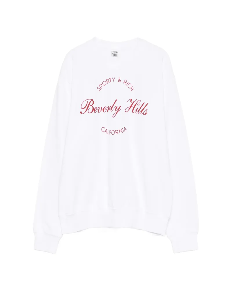 SPORTY & RICH Printed Sweatshirt White