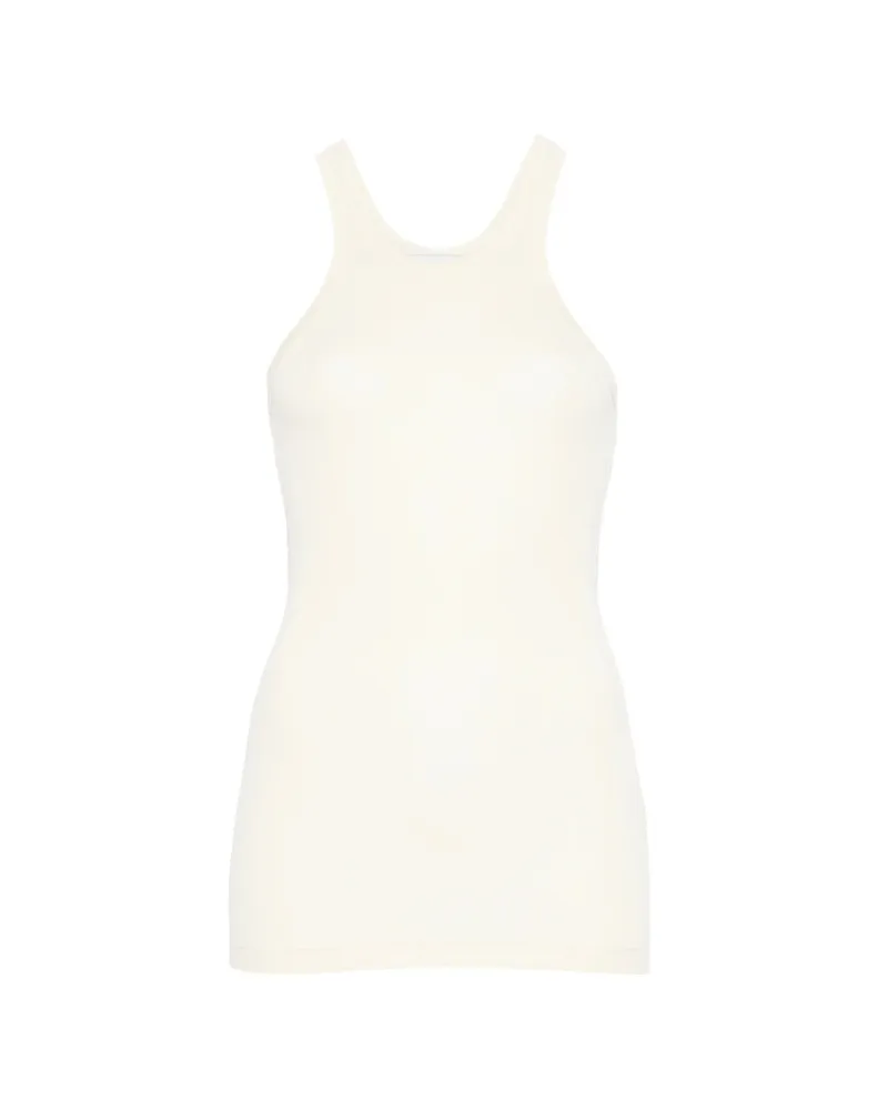 SPORTMAX Ribbed Tank Top Yellow