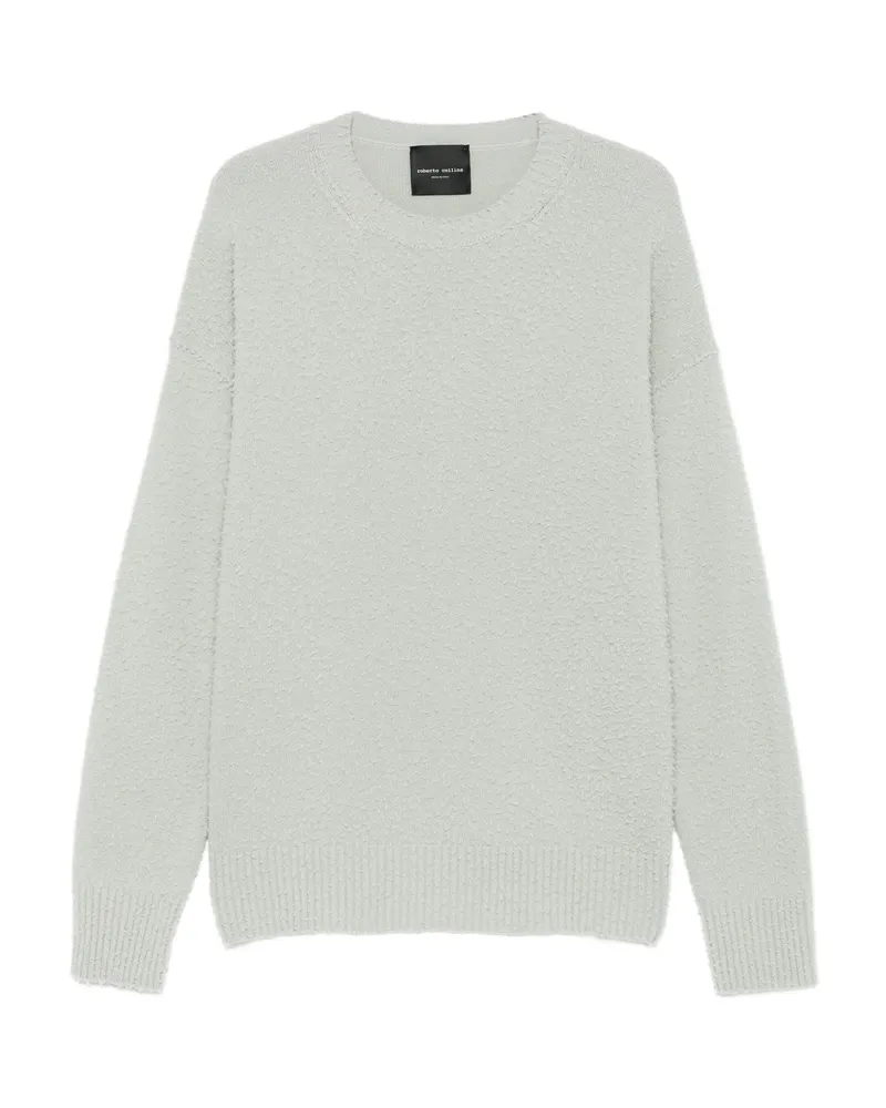 Roberto Collina Textured Crew-neck Sweater Green