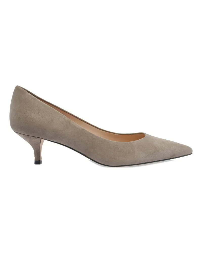 Stuart Weitzman 50mm Leather Heeled Pumps Neutrals
