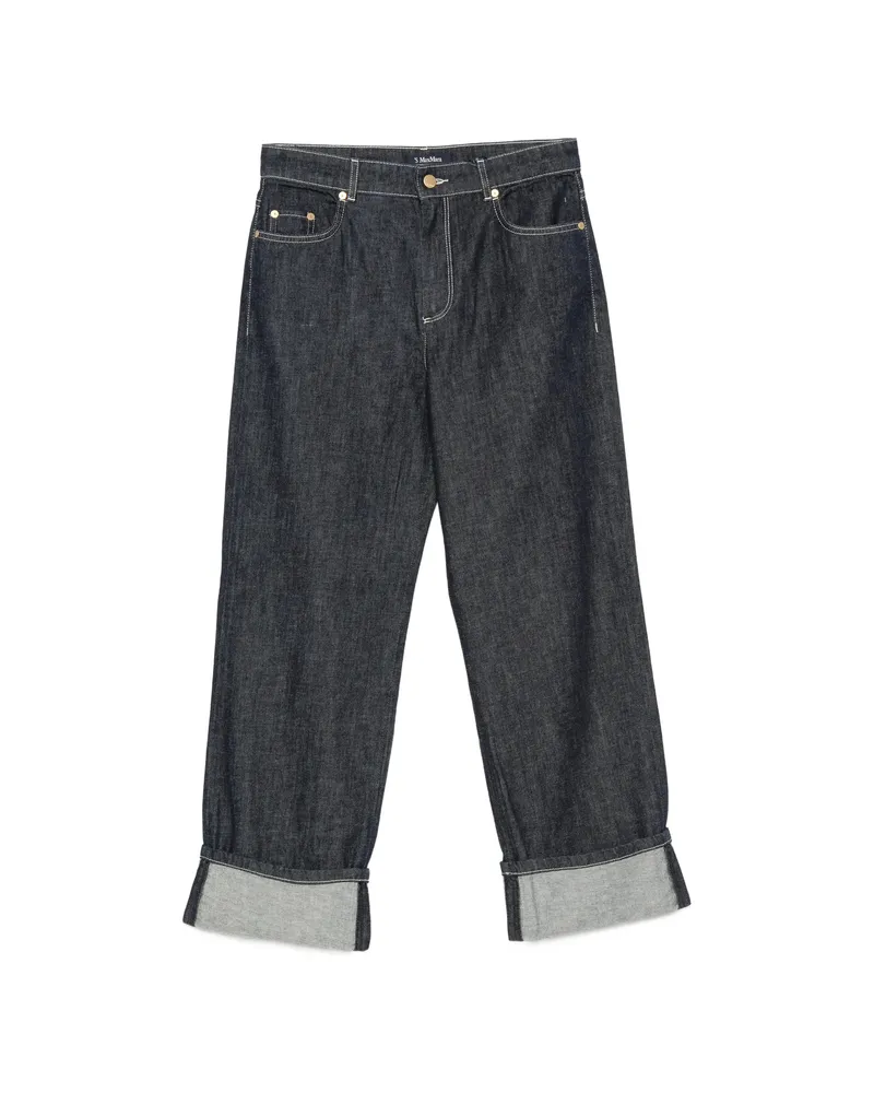 Max Mara Poggio Turn-up Cuff Jeans Blue
