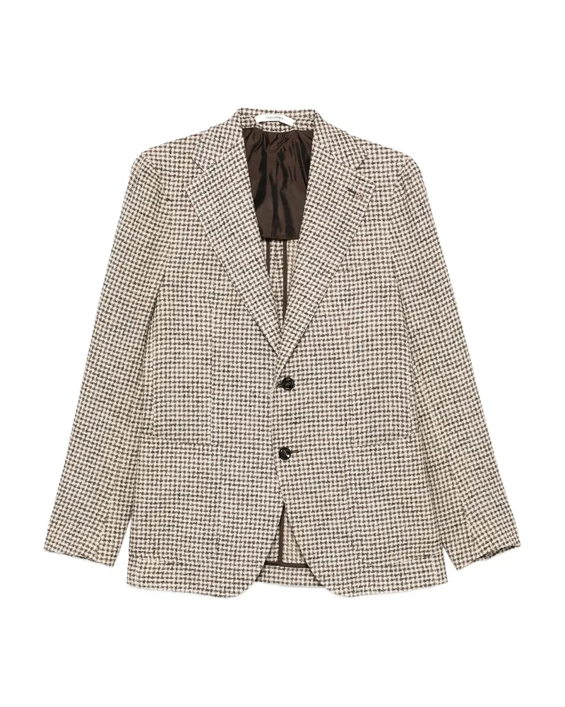 Tagliatore Checked Blazer Neutrals