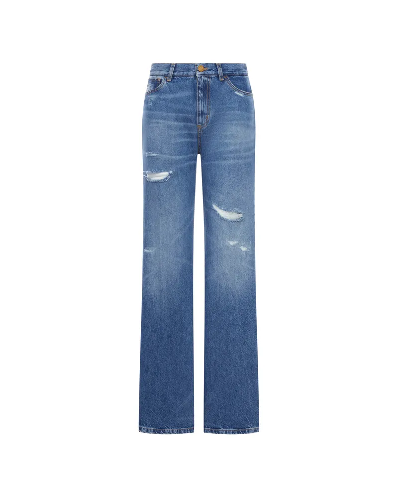 Seafarer Distressed Five-pocket Jeans Blue