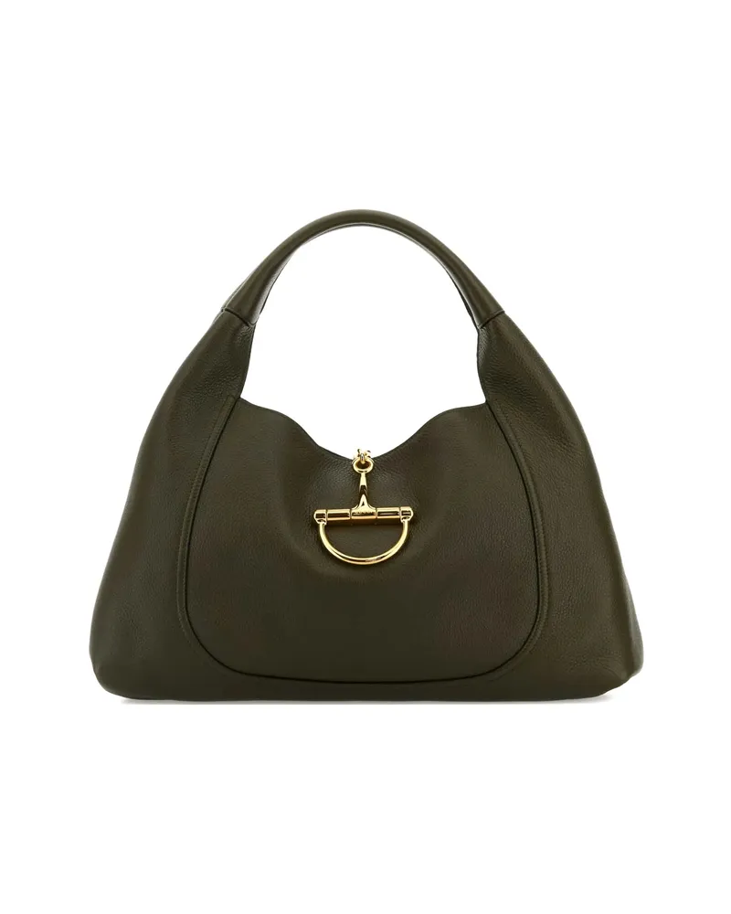 Gucci Maxi Softbit Leather Shoulder Bag Green