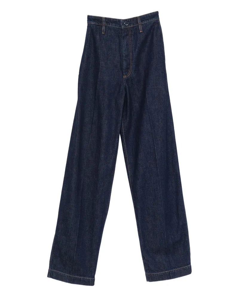 SPORTMAX Decorative-stitching Jeans Blue