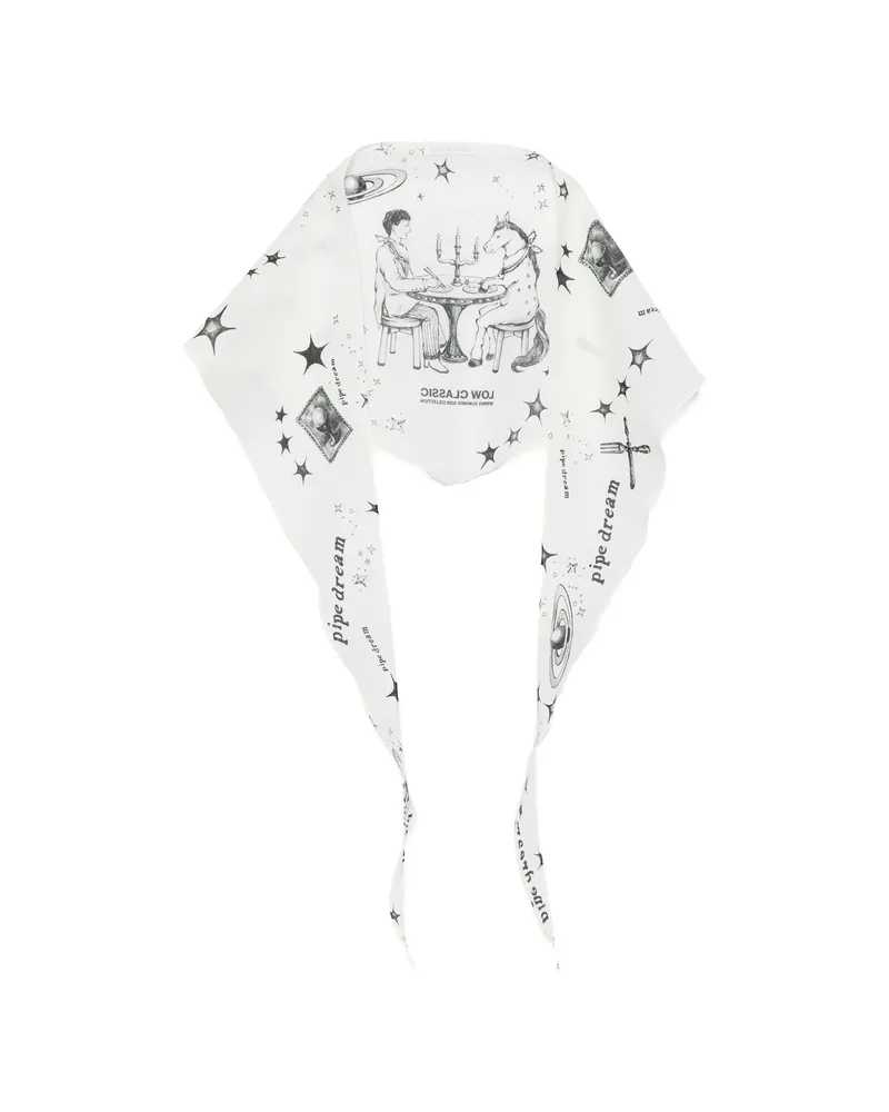 LOW CLASSIC Pipe Dream Scarf White