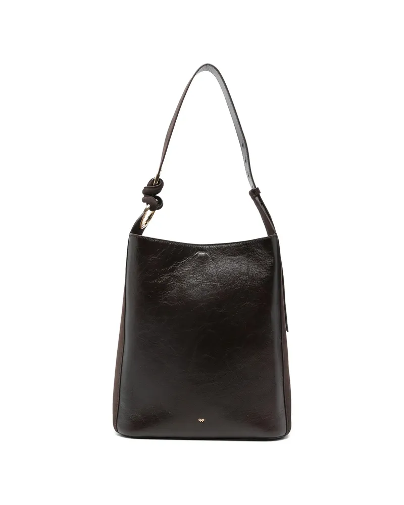 Anya Hindmarch Ringo Bow-detail Shoulder Bag Brown