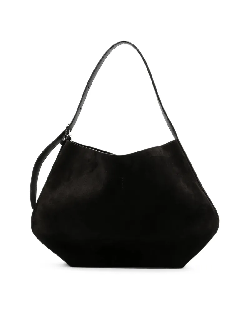 Totême Suede Shoulder Bag Brown
