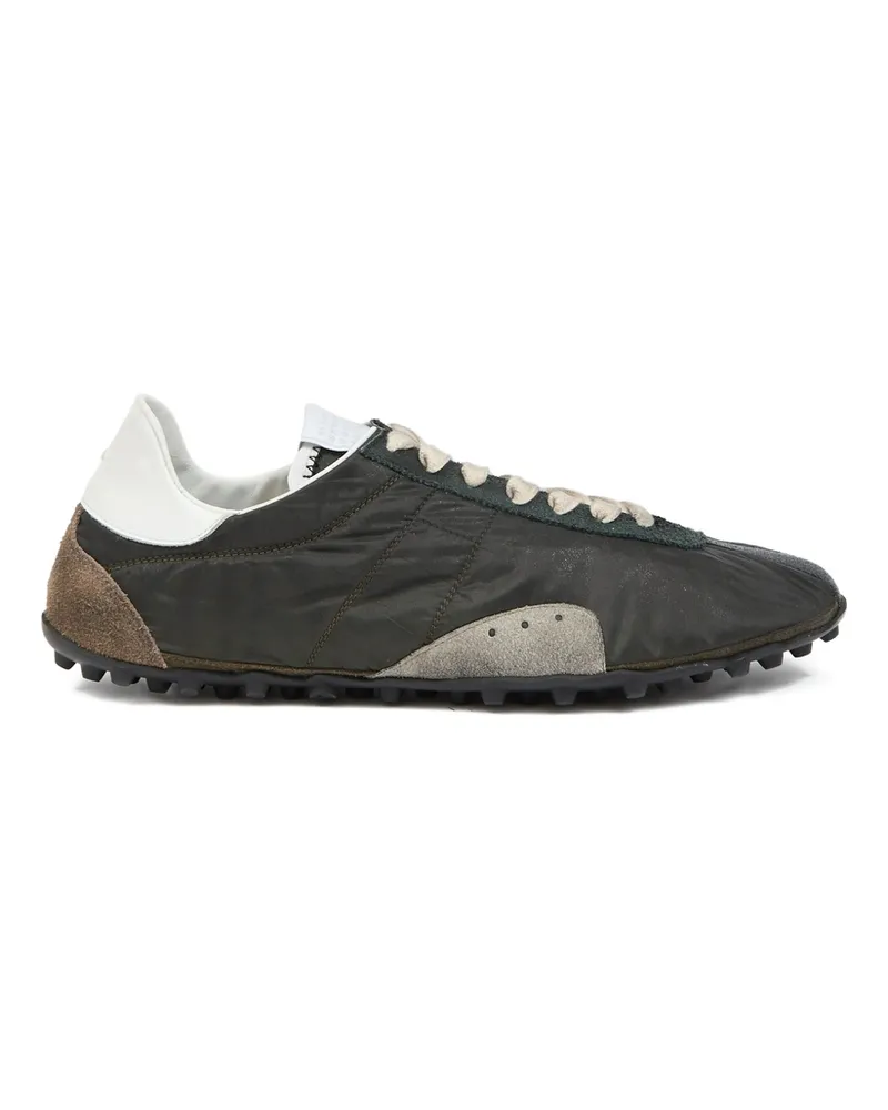Maison Margiela Sprinters Leather Sneakers Green