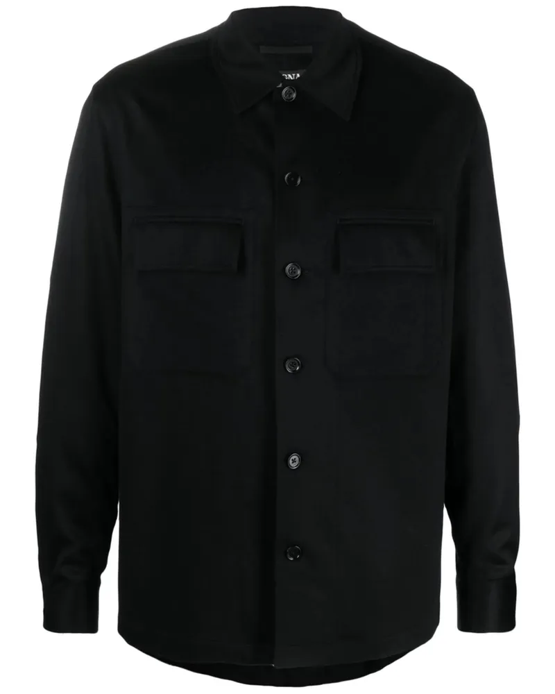Ermenegildo Zegna Alba Oasi Shirt Jacket Black