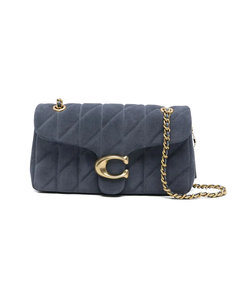 Coach Quilted C Shoulder Bag Blue