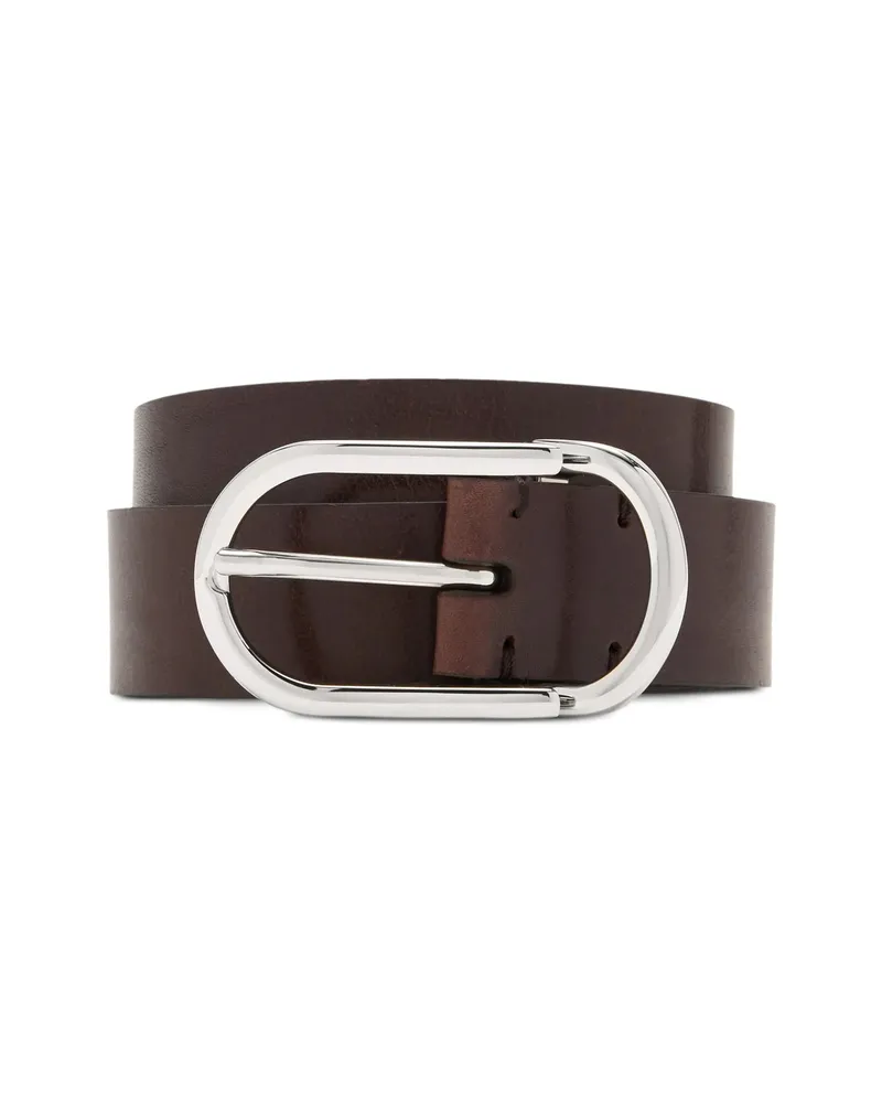 Brunello Cucinelli Leather Belt Brown