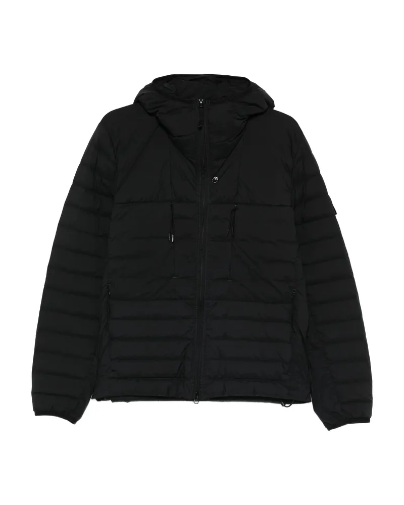 Stone Island Hooded Padded Jacket Black