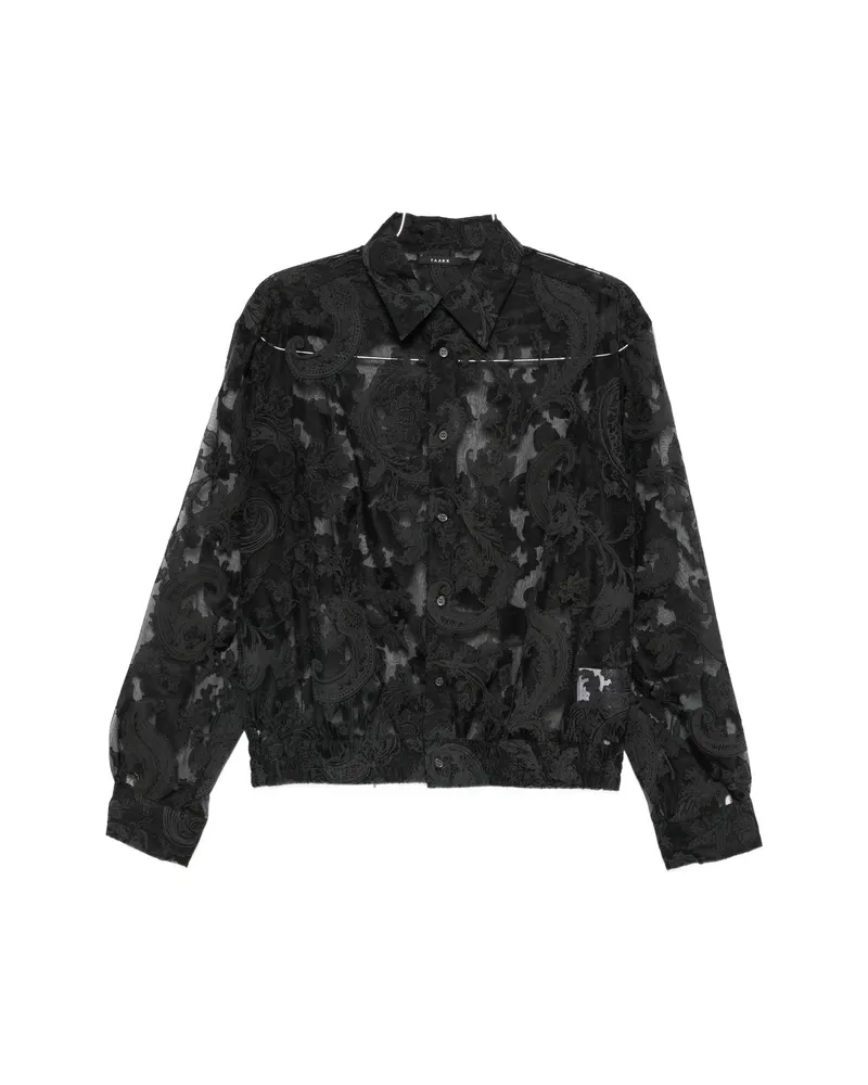 TAAKK Paisley-embroidered Shirt Black