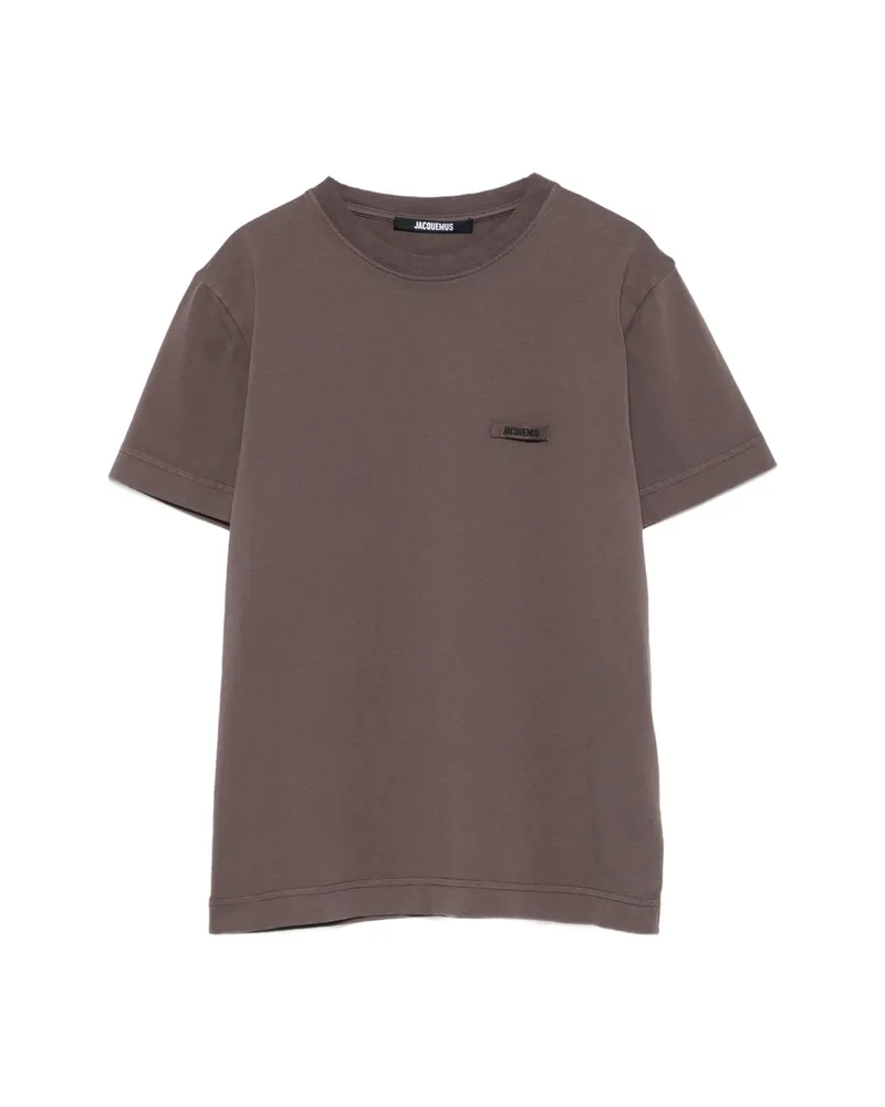 Jacquemus Le T-shirt Gros-Grain T-shirt Brown