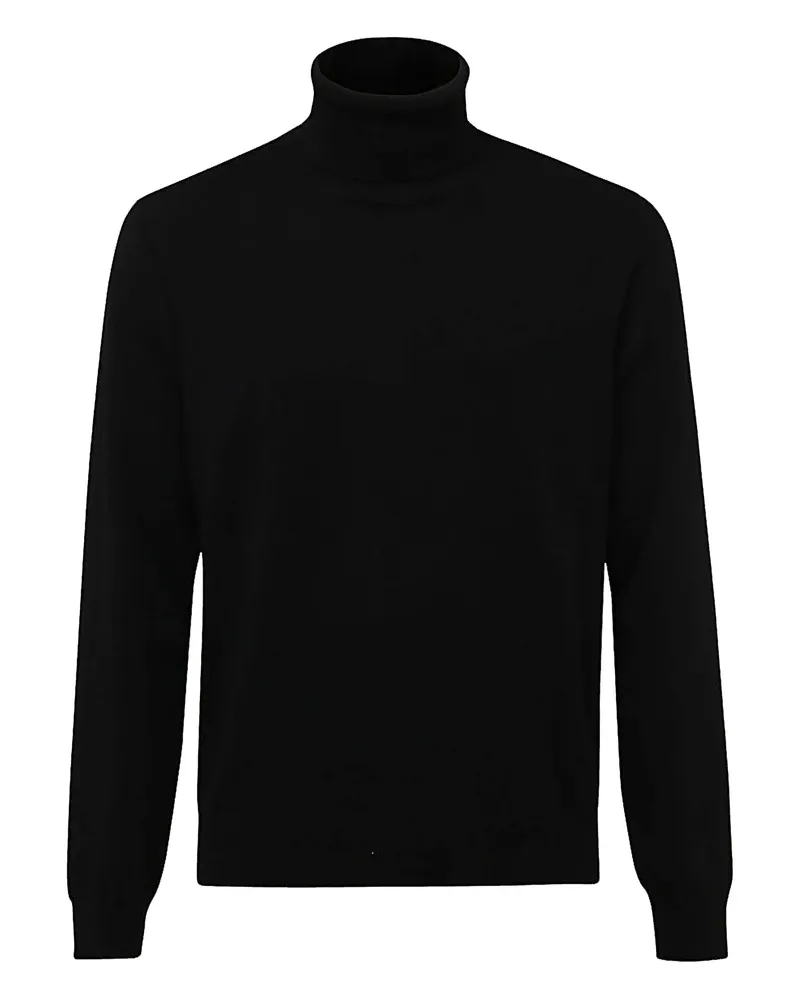 Malo Roll-neck Sweater Black