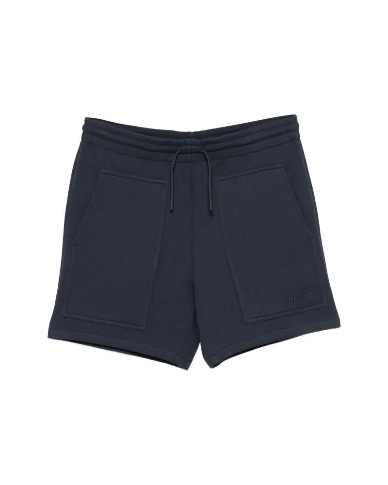 Mackage Elwood-R Patch-pocket Drawstring Shorts Blue