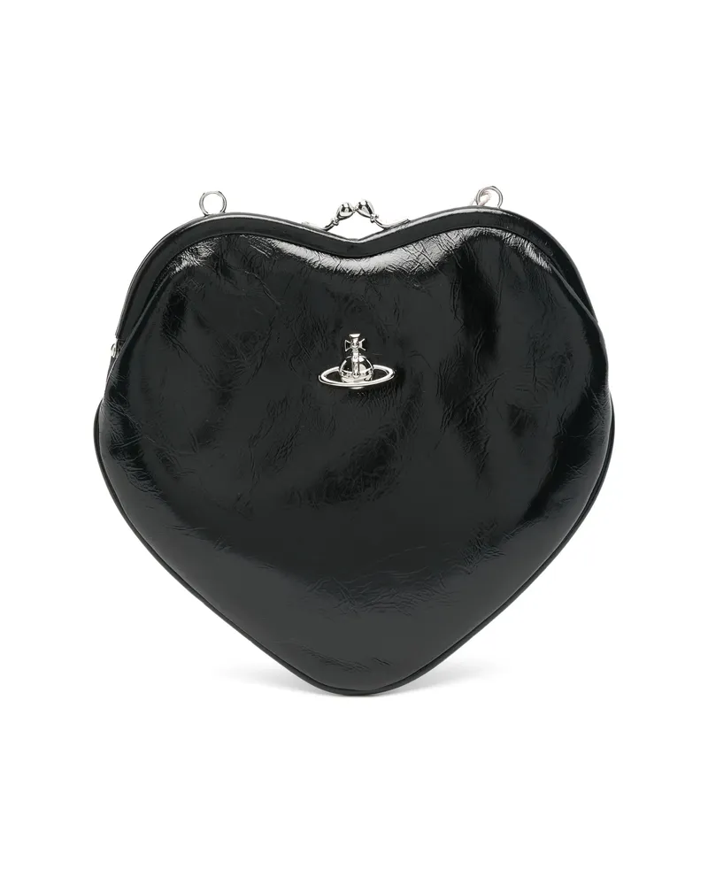 Vivienne Westwood Belle Heart Orb-detail Tote Bag Black