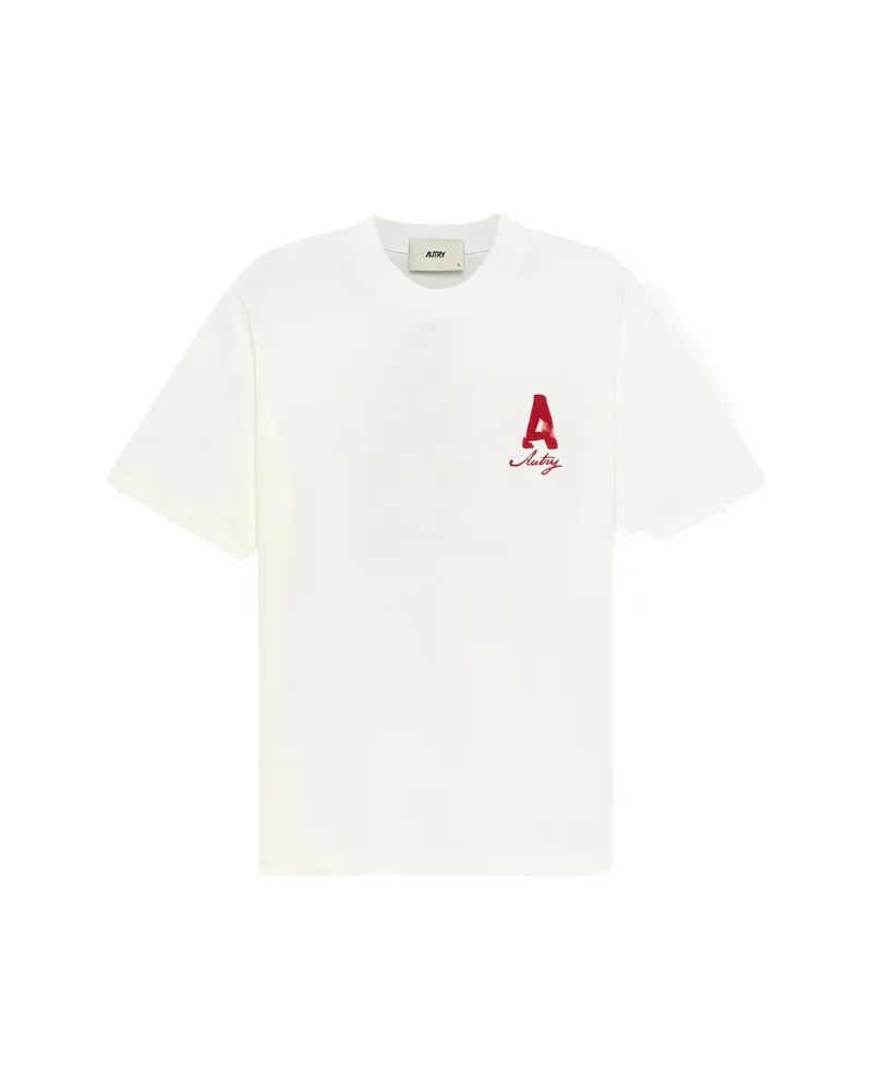 AUTRY Heritage T-shirt With Washed Effect Neutrals