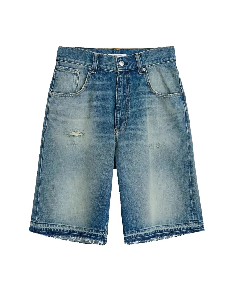 Sunflower Distressed Frayed Shorts Blue