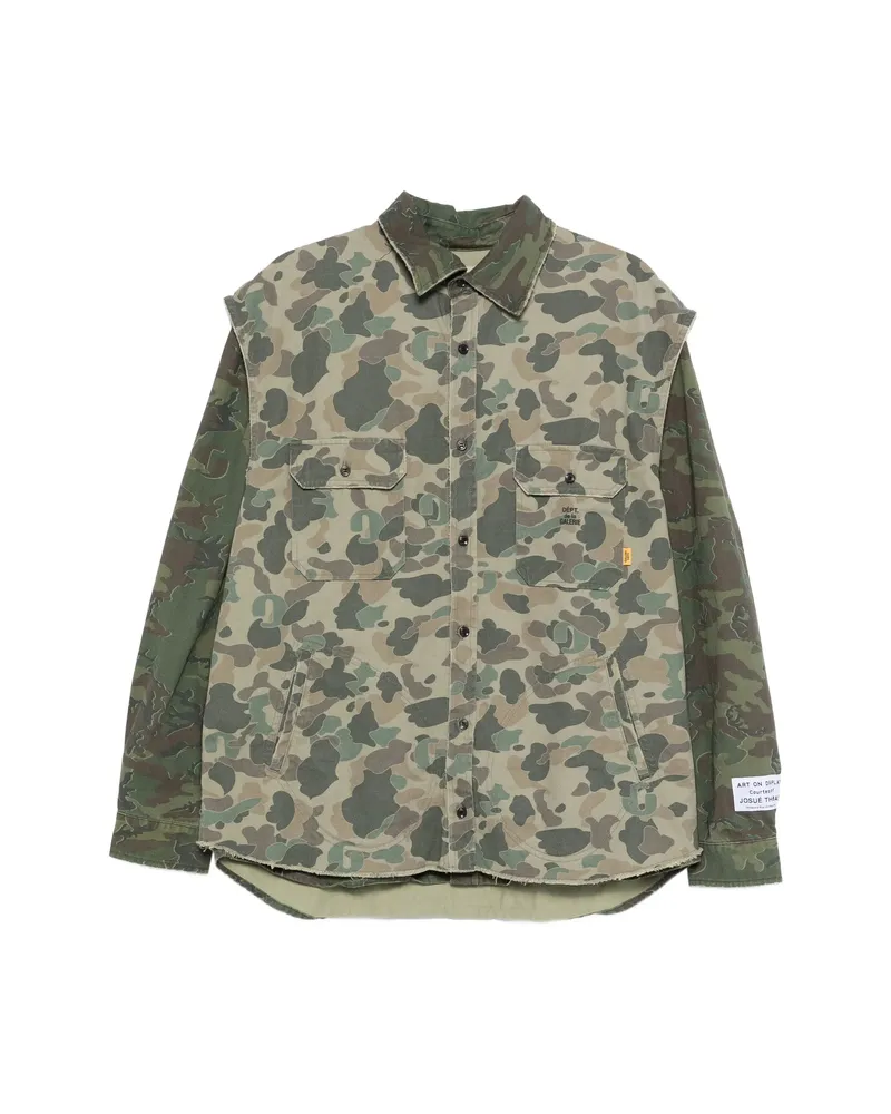 GALLERY DEPT. Camouflage Two-pocket Shirt Green