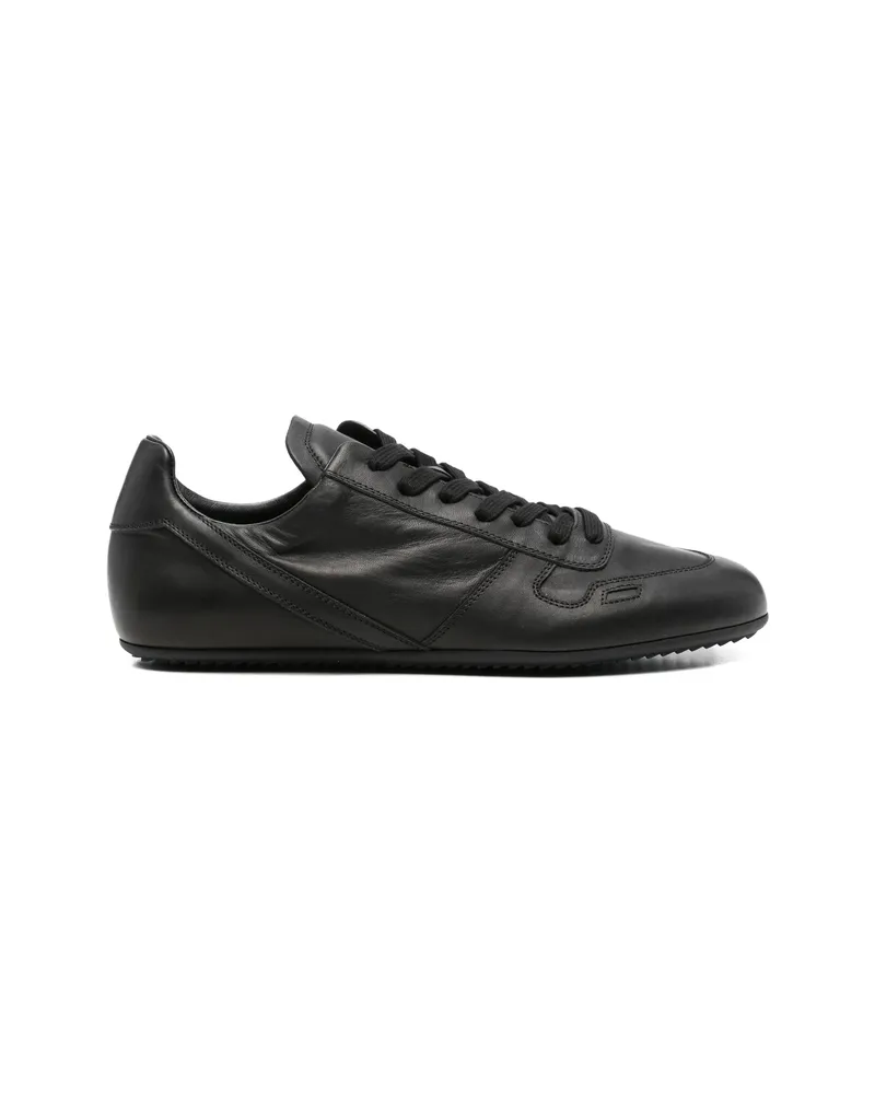 Rick Owens Leather Sneakers Black
