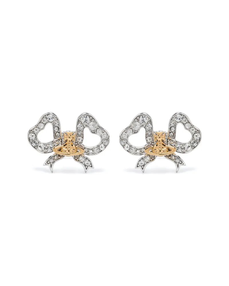Vivienne Westwood Rigoberta Crystal-embellished Earrings Silver