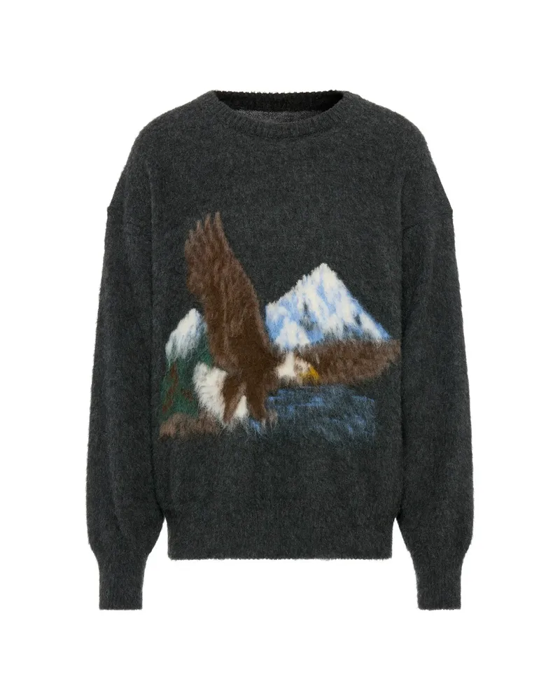 Maison Margiela Eagle Crewneck Sweater Grey