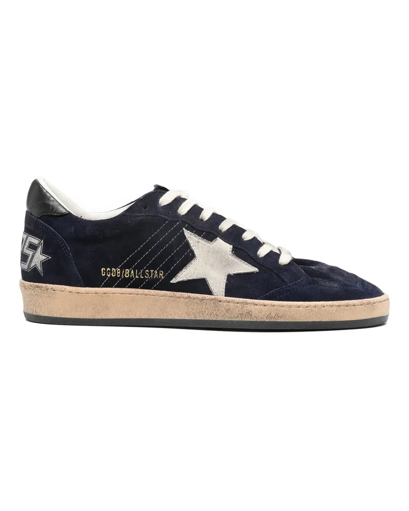 Golden Goose Star Appliqué Sneakers Blue