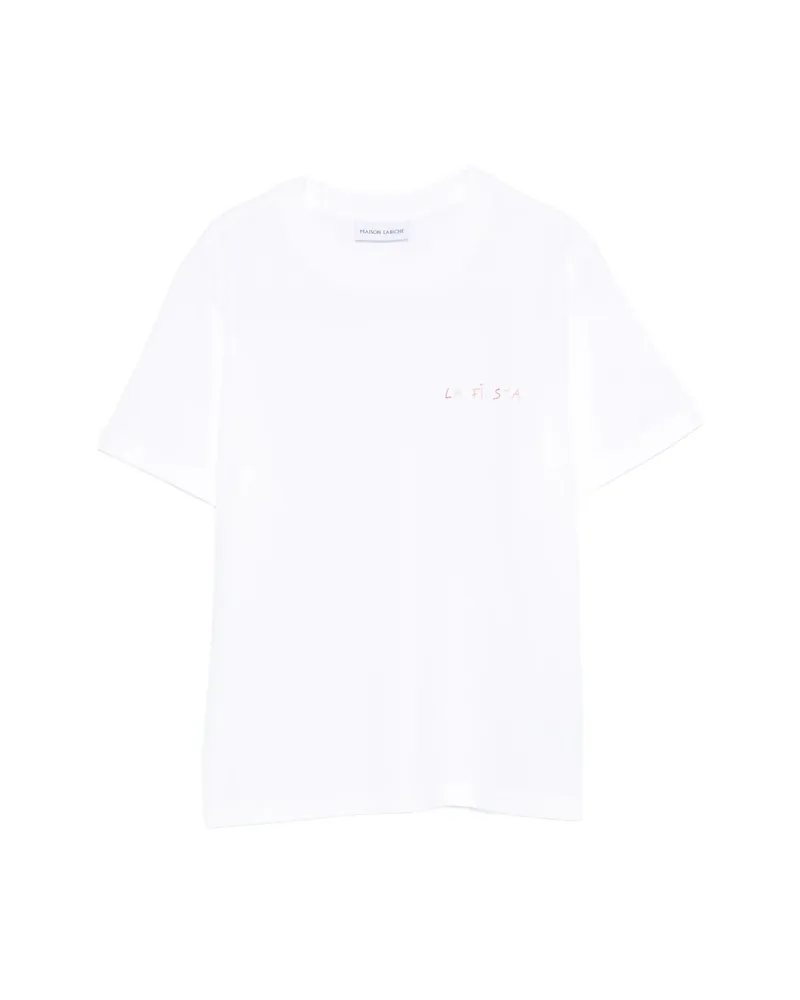 Maison Labiche Lettering T-shirt White