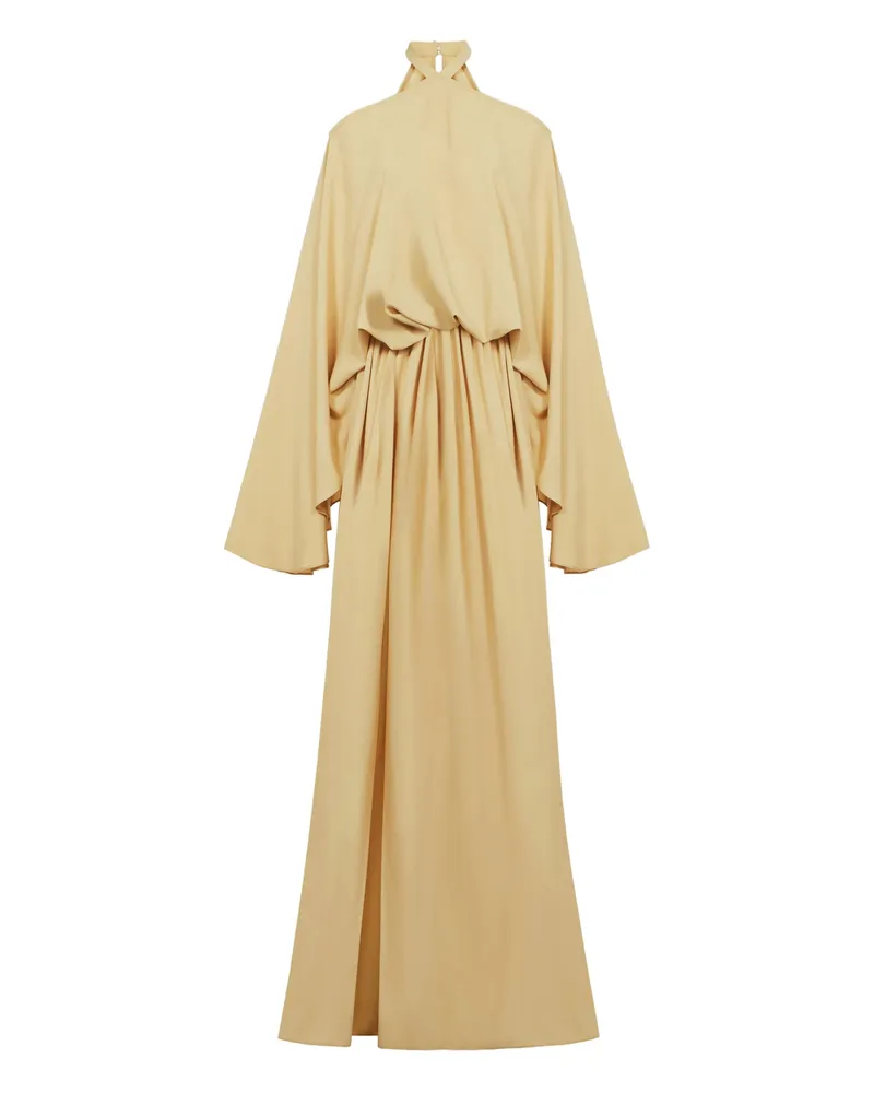 Taller Marmo Sundance Halter-neck Maxi Dress Yellow