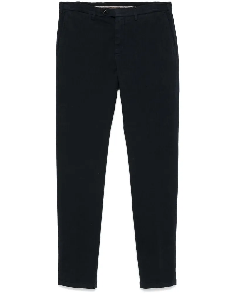 Canali Slim-cut Chinos Blue