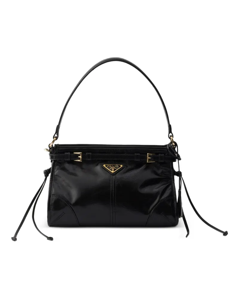 Prada Bonnie Small Leather Handbag Black