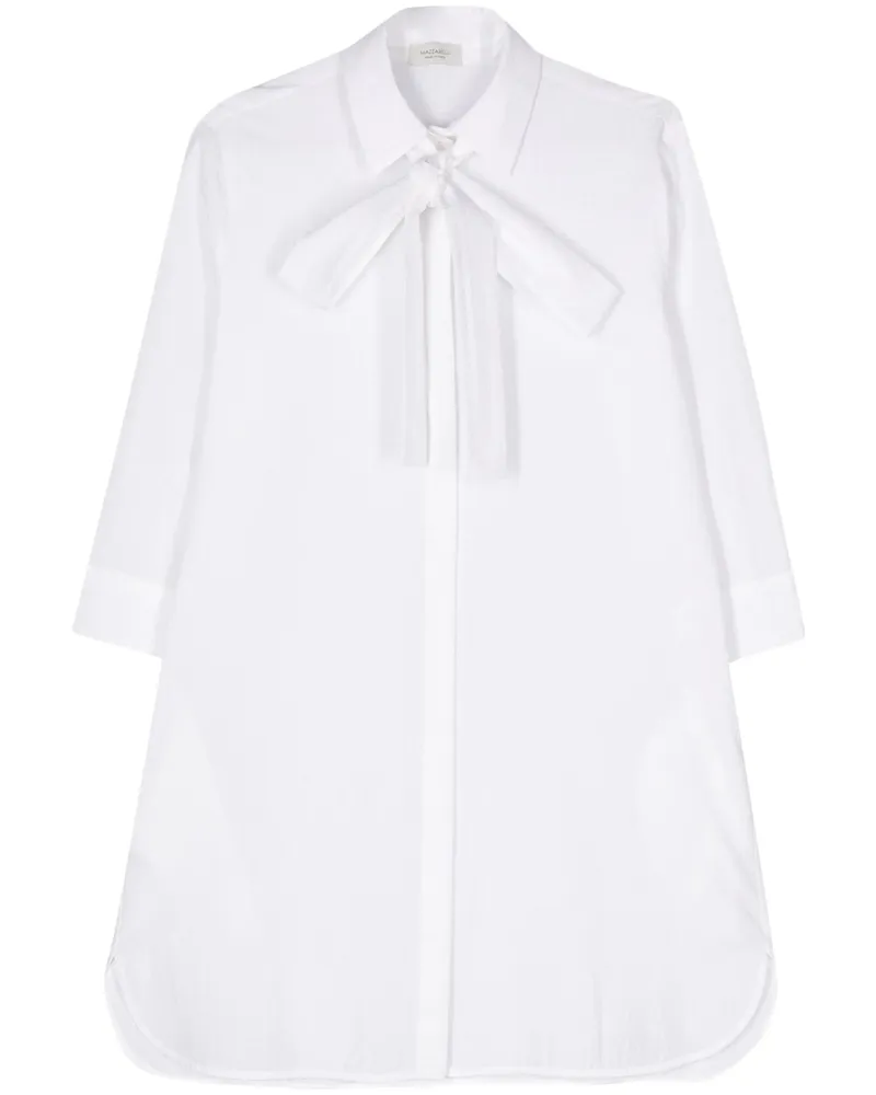 MAZZARELLI Seersucker Cotton Shirt White