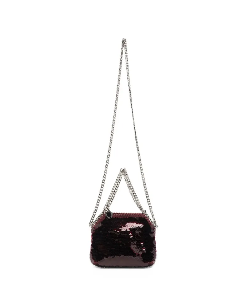 Stella McCartney Falabella Sequin-embellished Shoulder Bag Red