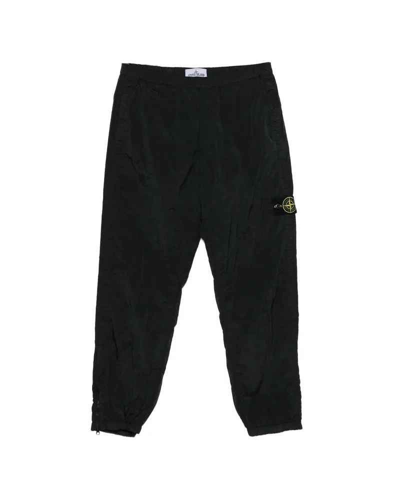 Stone Island Logo-patch Trousers Black