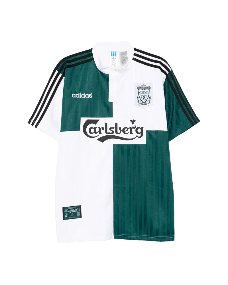 adidas Liverpool FC Three-stripe Panelled T-shirt Green