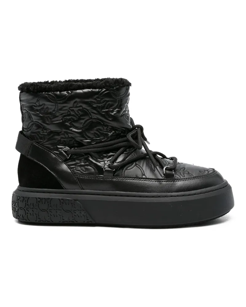 Pinko 40mm Quilted Platform Boots Black