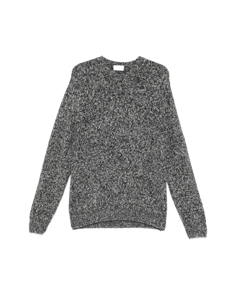 Scaglione Marl-knit Crew-neck Sweater Grey