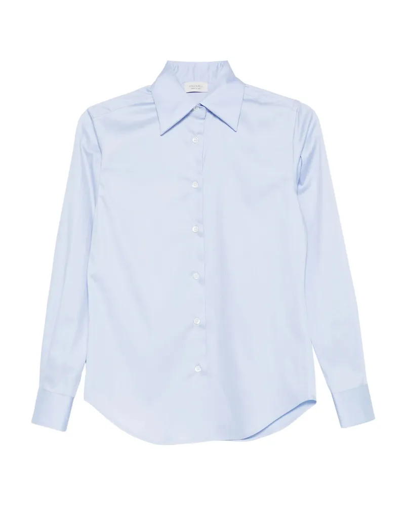 MAZZARELLI Long-sleeve Button-up Shirt Blue