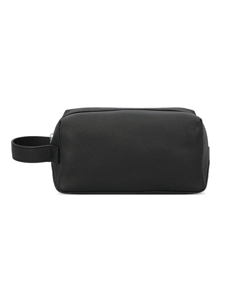 Fendi Lui Leather Wash Bag Black
