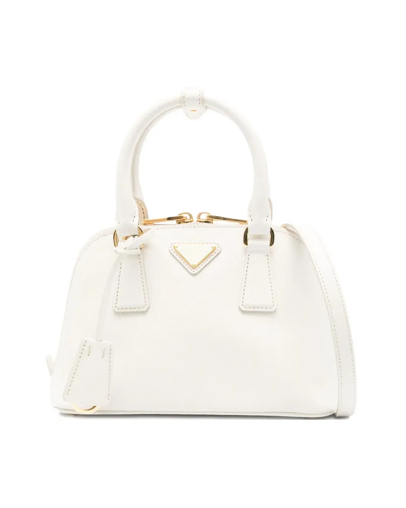 Prada Saffiano-leather Tote Bag White