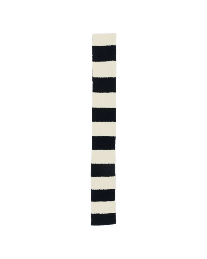 Roberto Collina Striped-pattern Scarf Neutrals