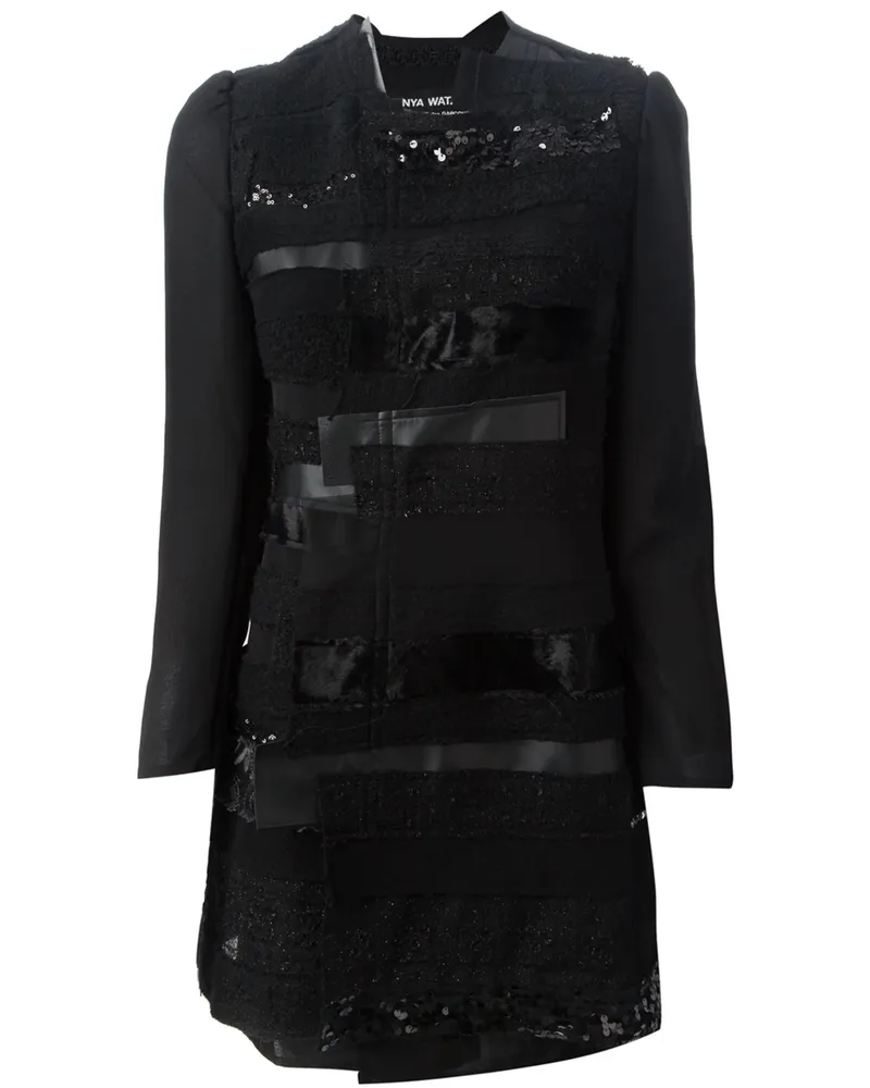 Junya Watanabe Patchwork Design Coat Black