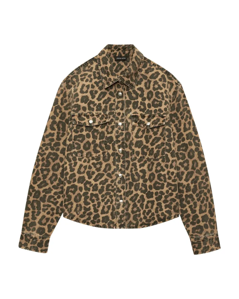 Anine Bing Paxton Shirt Brown