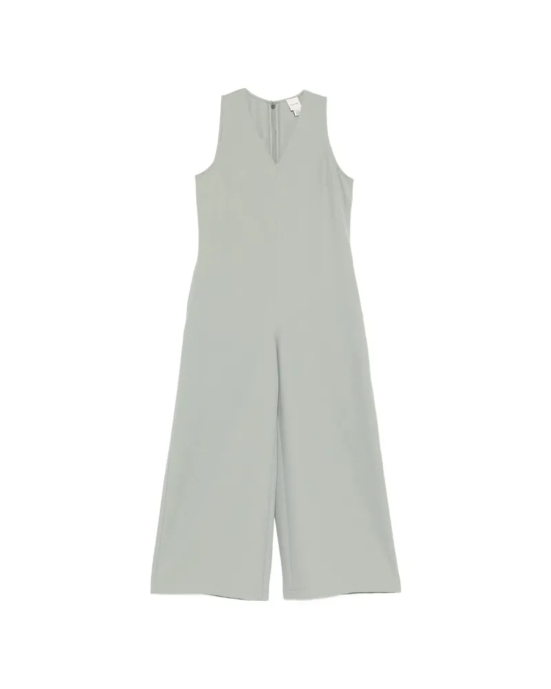 Calvin Klein V-neck Jumpsuit Green