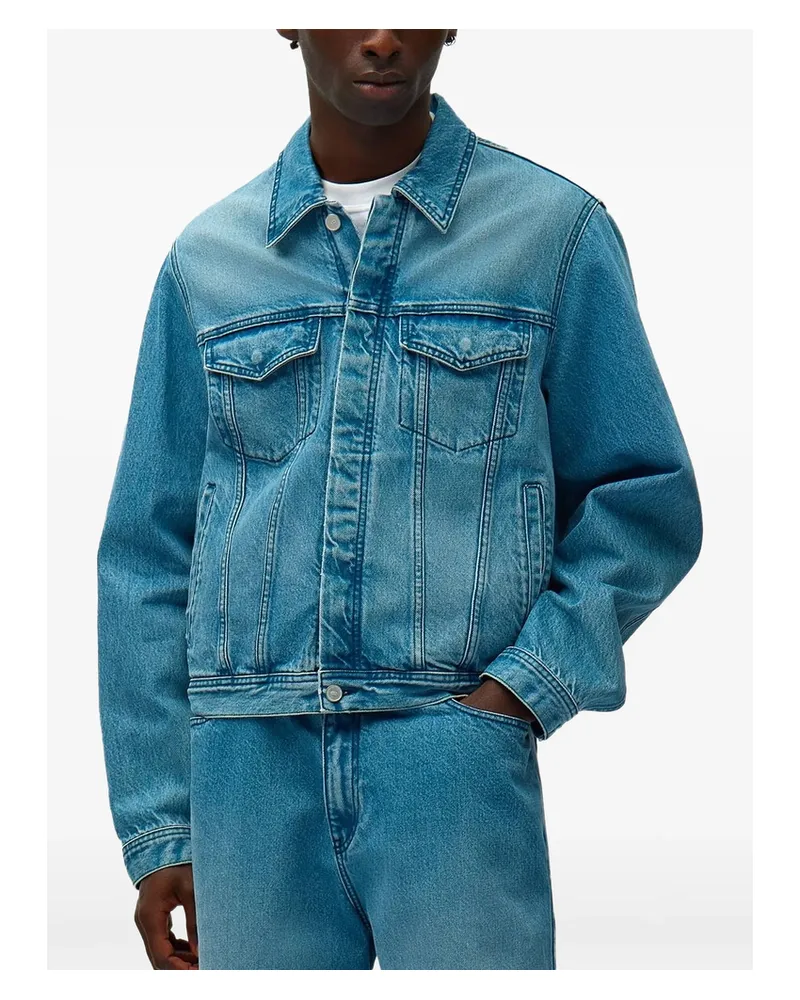 Arte Antwerp Logo-embroidered Jacket Blue