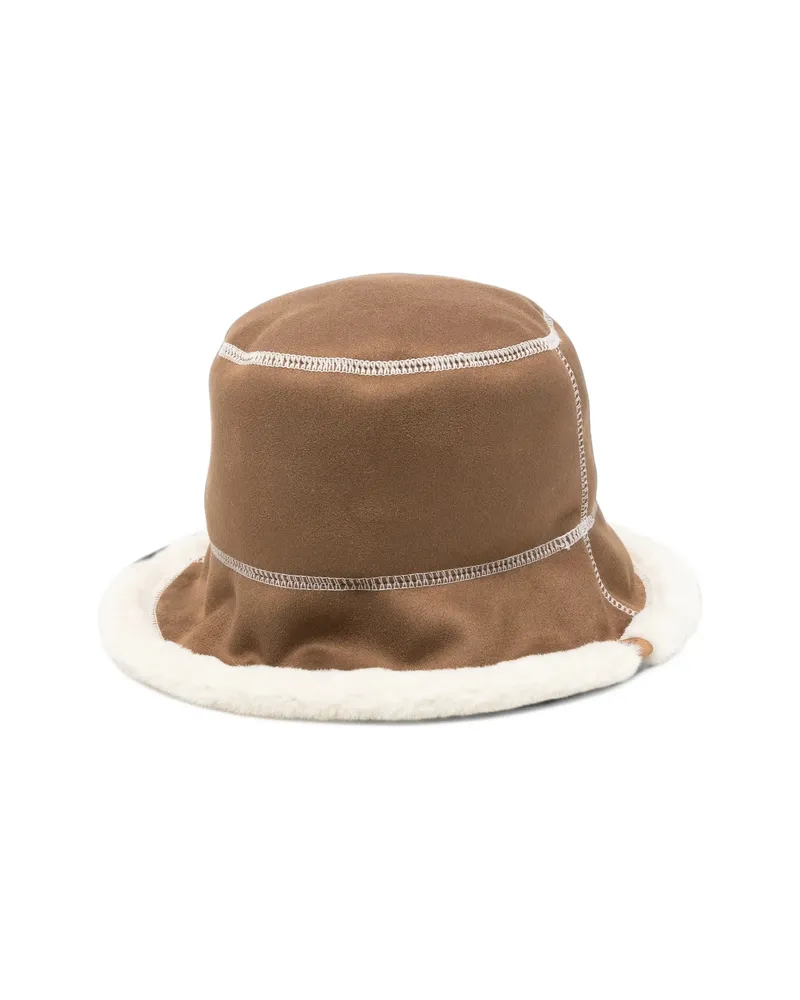 UGG Frankie Reversible Bucket Hat Brown