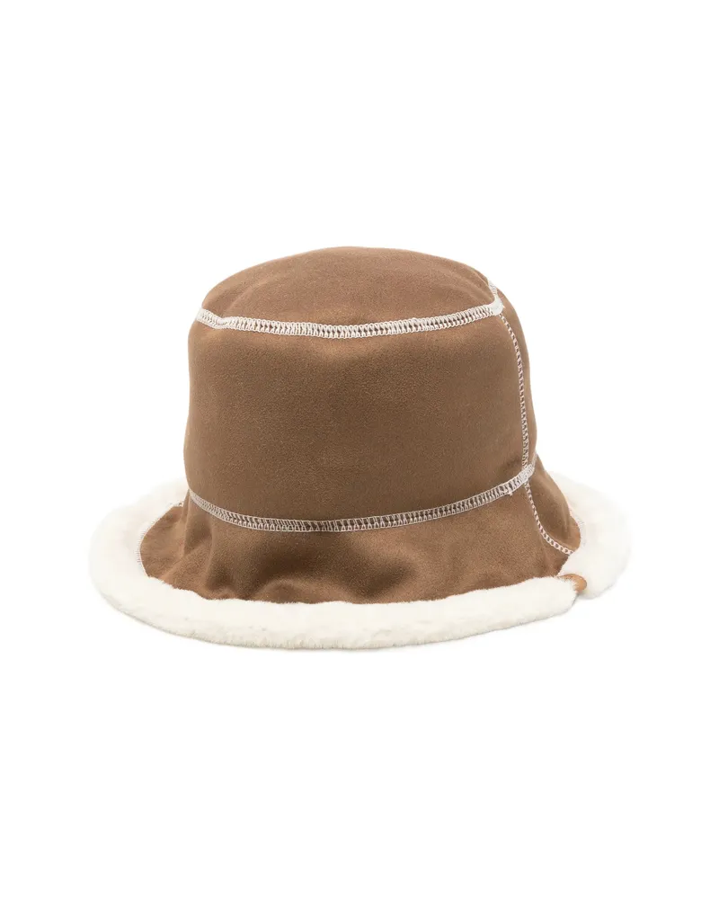 UGG Frankie Reversible Bucket Hat Brown